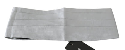 Dolce &amp; Gabbana Fajín Elegante Seda Gris