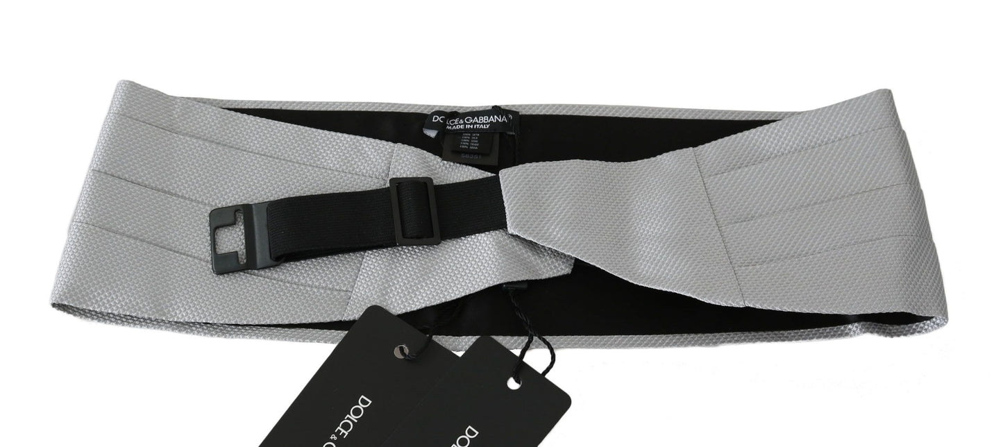 Dolce &amp; Gabbana Fajín Elegante Seda Gris