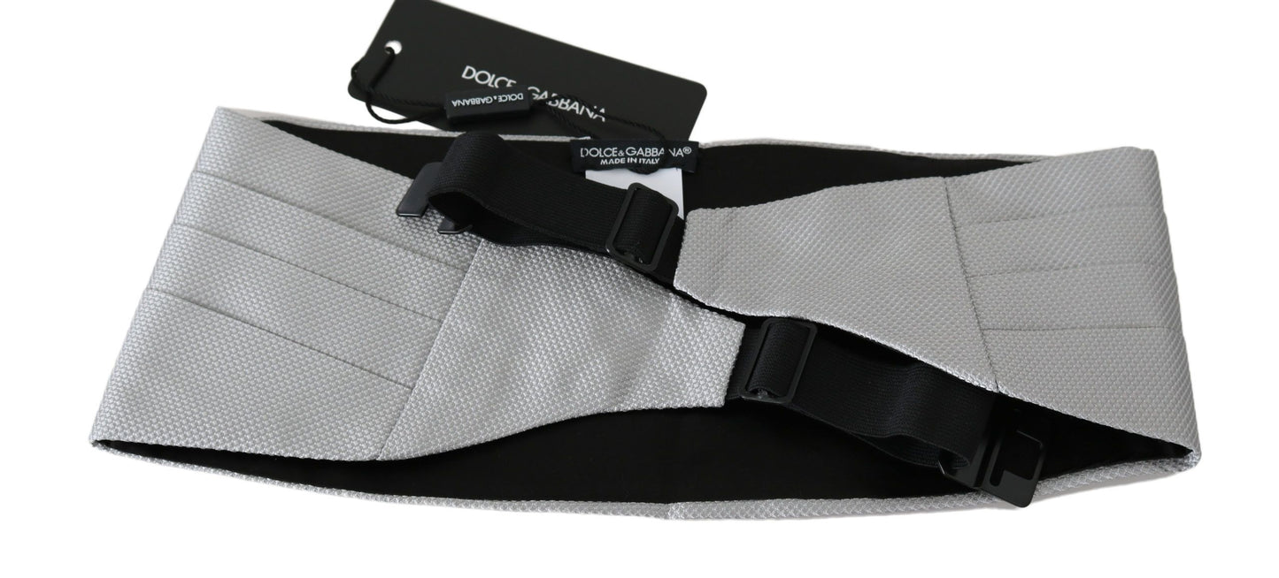 Dolce &amp; Gabbana Fajín Elegante Seda Gris