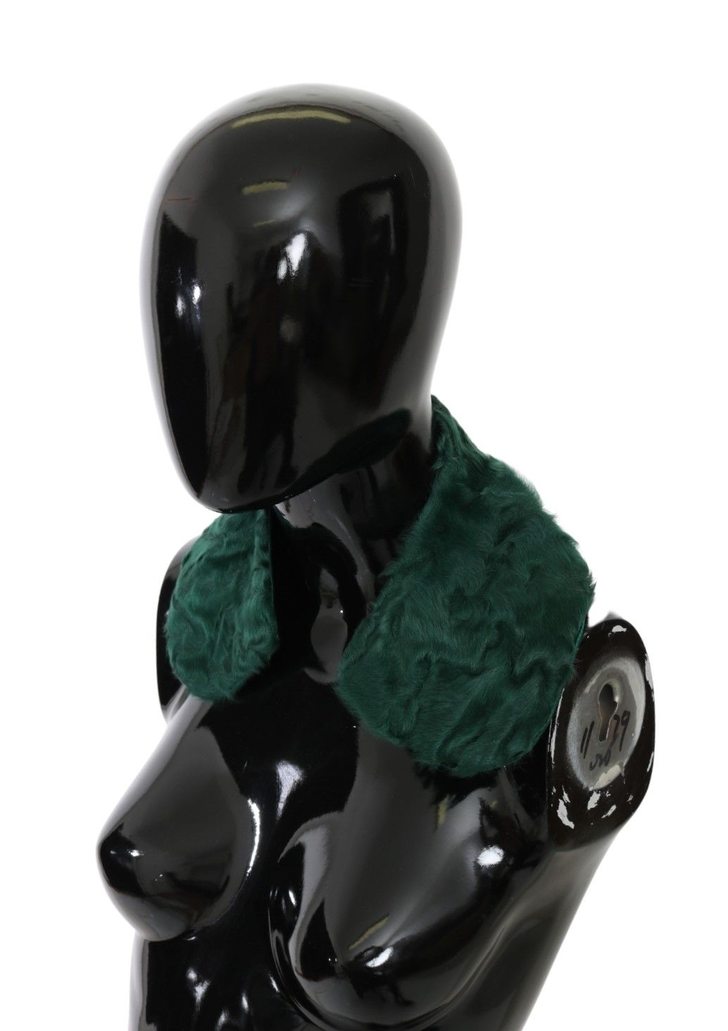 Dolce &amp; Gabbana Elegante bufanda de piel de cordero en verde exuberante