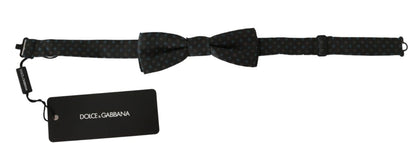 Dolce &amp; Gabbana Elegante pajarita de seda gris estampada
