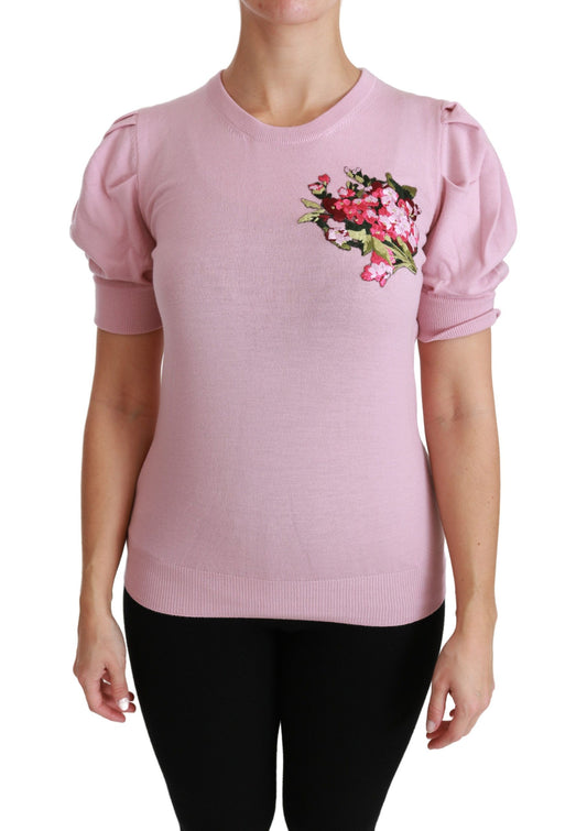 Dolce &amp; Gabbana Blusa Elegante De Lana Virgen Bordada