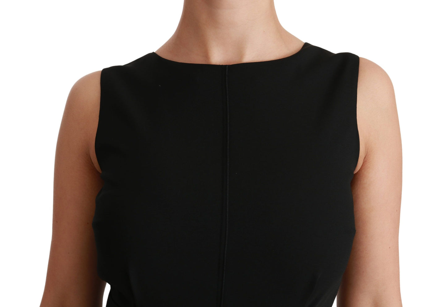 Dolce &amp; Gabbana Elegante vestido tubo hasta la rodilla en negro