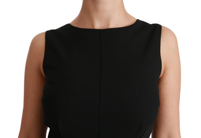 Dolce &amp; Gabbana Elegante vestido tubo hasta la rodilla en negro