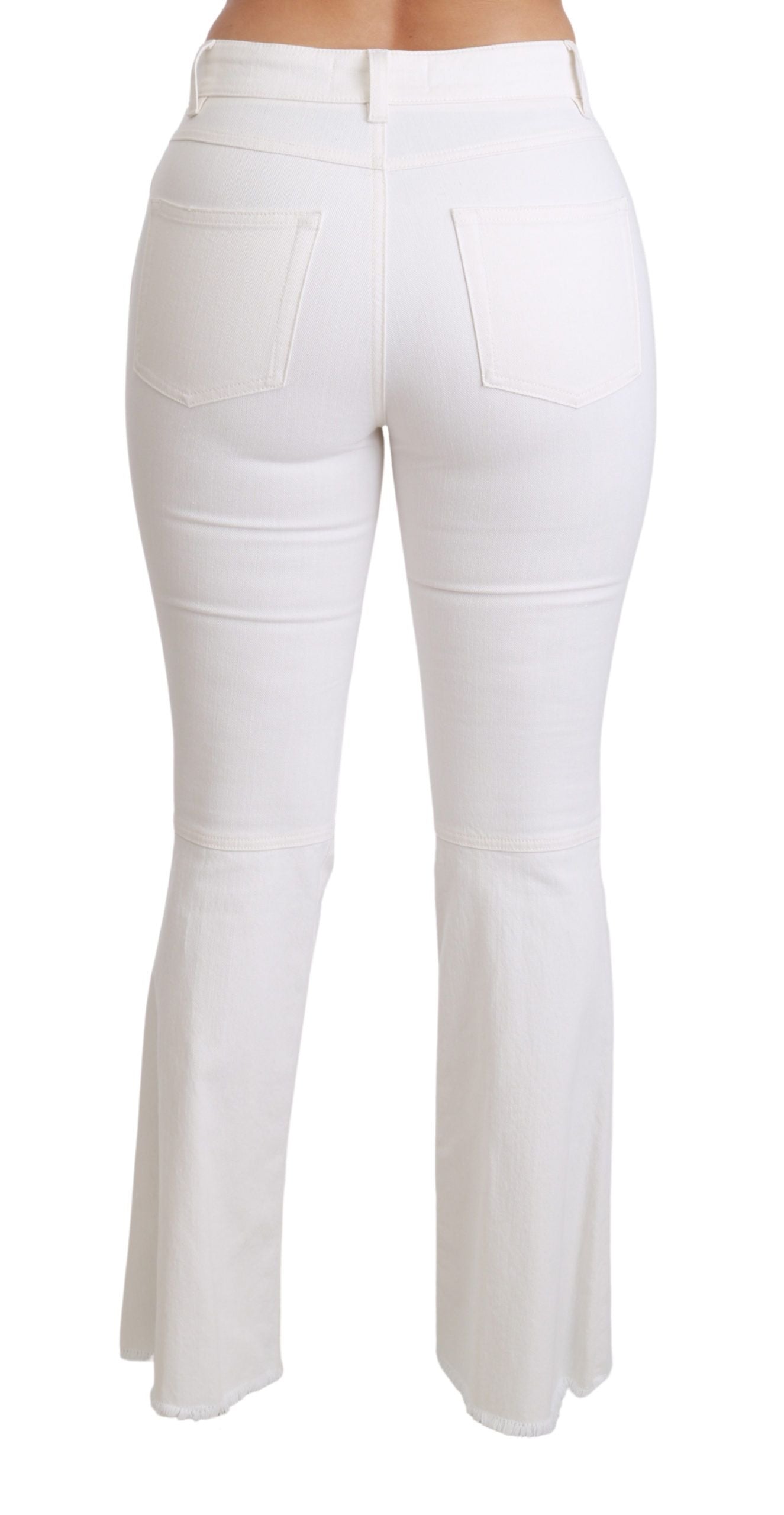 Dolce &amp; Gabbana Pantalones elegantes acampanados con bordados de cintura media