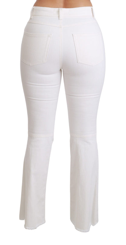 Dolce &amp; Gabbana Pantalones elegantes acampanados con bordados de cintura media