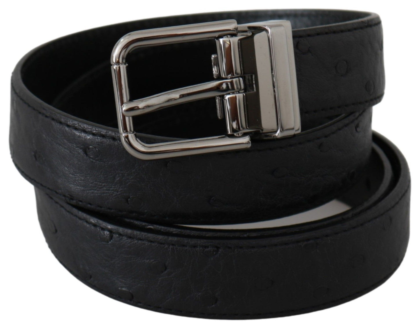 Dolce &amp; Gabbana Elegant Exotic Skin Designer Belt