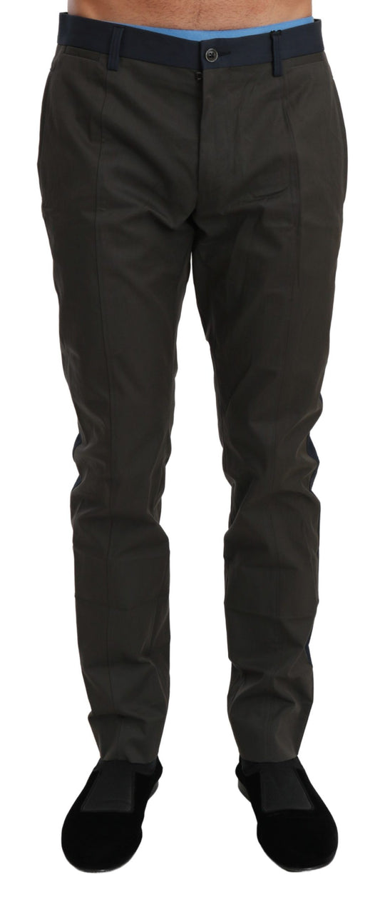 Dolce & Gabbana Elegant Slim Fit Striped Casual Pants – IT50 | L par Dolce & Gabbana | Disponible sur Sandy Store ByNet