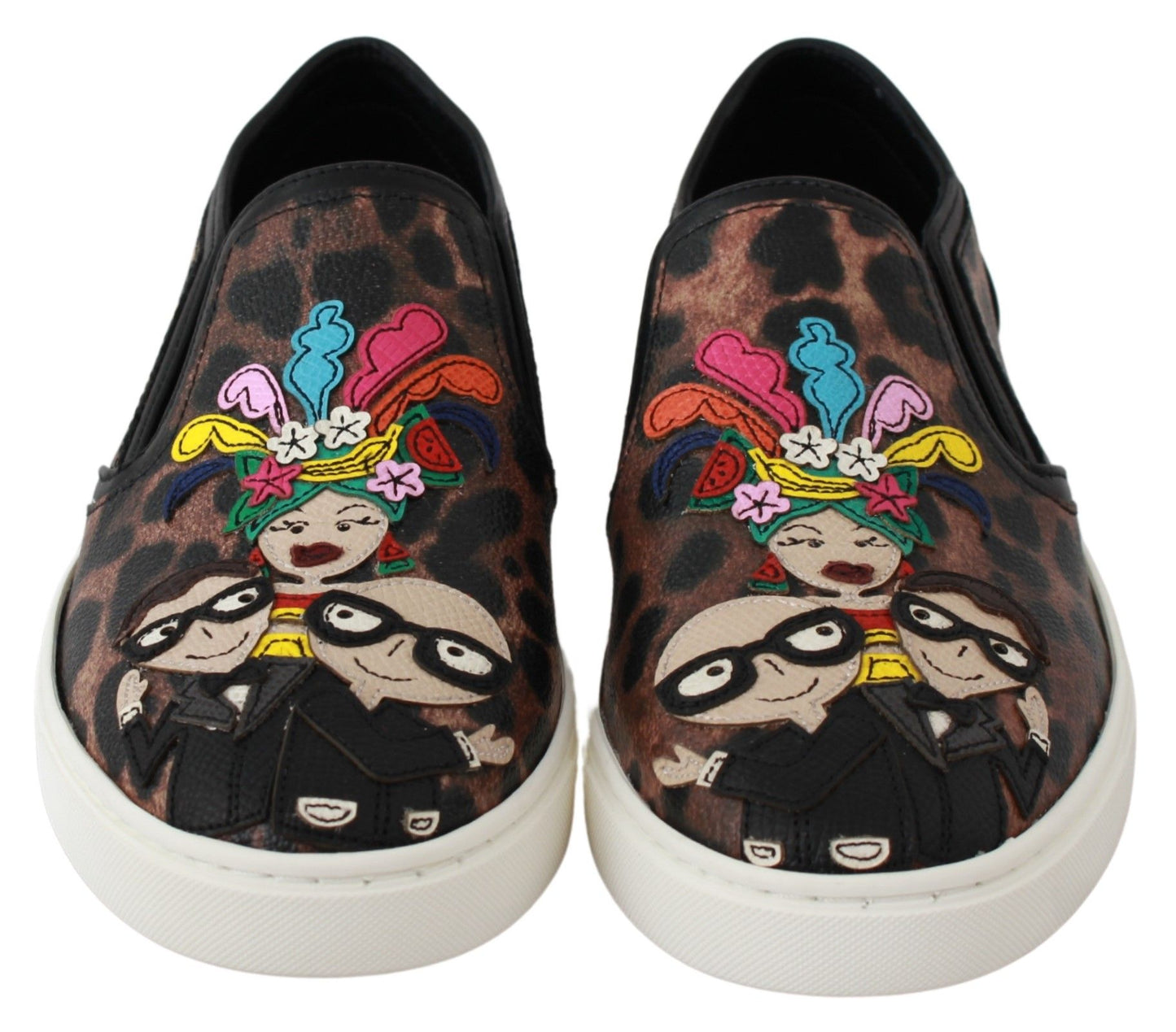 Dolce &amp; Gabbana Elegantes mocasines con estampado de leopardo para un estilo sofisticado
