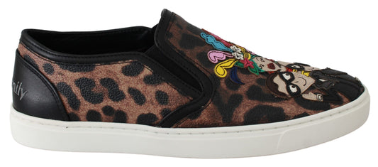 Dolce &amp; Gabbana Elegantes mocasines con estampado de leopardo para un estilo sofisticado