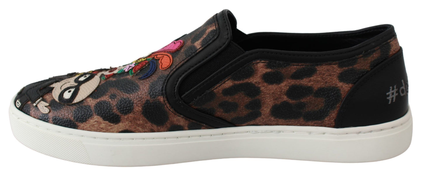 Dolce &amp; Gabbana Elegantes mocasines con estampado de leopardo para un estilo sofisticado