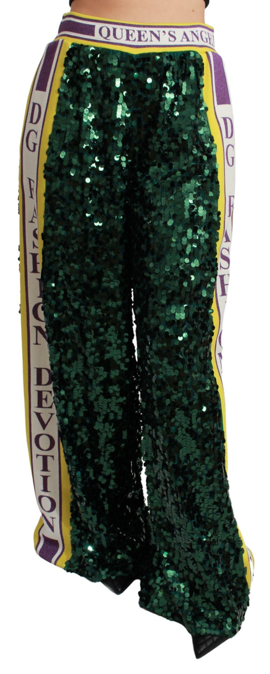 Dolce &amp; Gabbana Exclusive Multicolor Sequined Pants