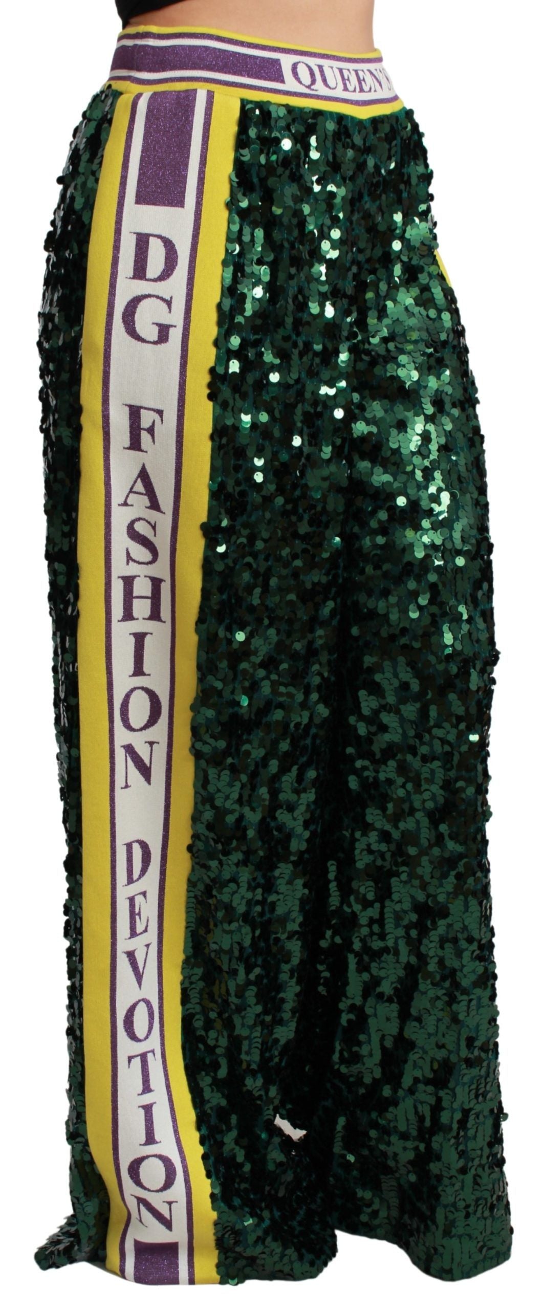Dolce &amp; Gabbana Exclusive Multicolor Sequined Pants