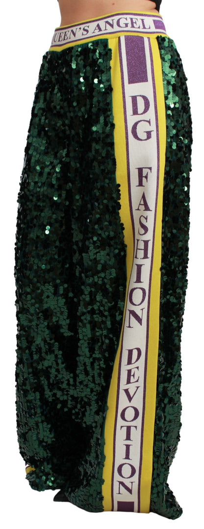 Dolce &amp; Gabbana Exclusive Multicolor Sequined Pants