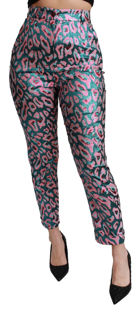 Dolce &amp; Gabbana Pantalones cortos elegantes de mezcla de seda con cintura alta