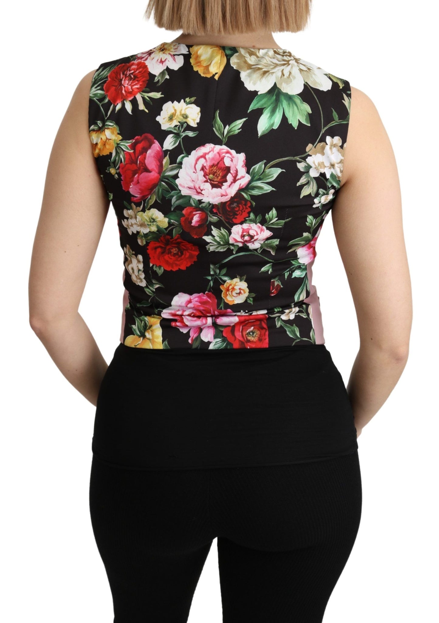 Dolce &amp; Gabbana Chaleco sin mangas Chic en tonos rosas