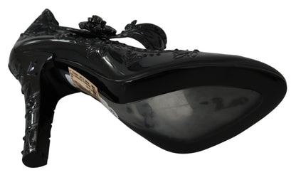 Dolce &amp; Gabbana Elegantes zapatos de tacón de Cenicienta con adornos de cristal