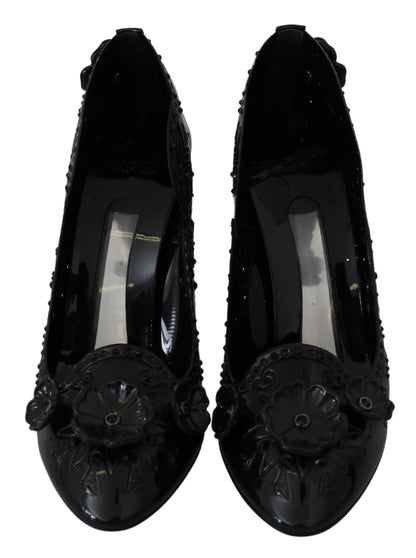 Dolce &amp; Gabbana Encantadores zapatos de tacón de Cenicienta de cristal