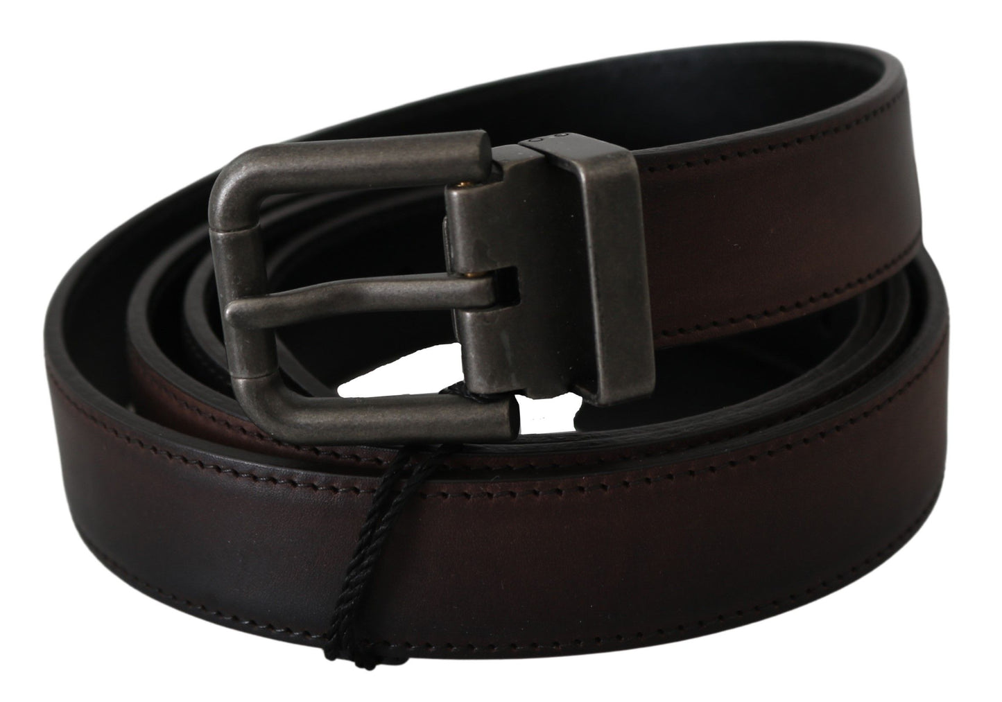 Dolce &amp; Gabbana Elegant Leather Belt in Classic Brown
