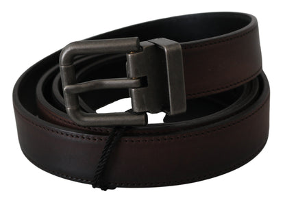 Dolce &amp; Gabbana Elegant Leather Belt in Classic Brown