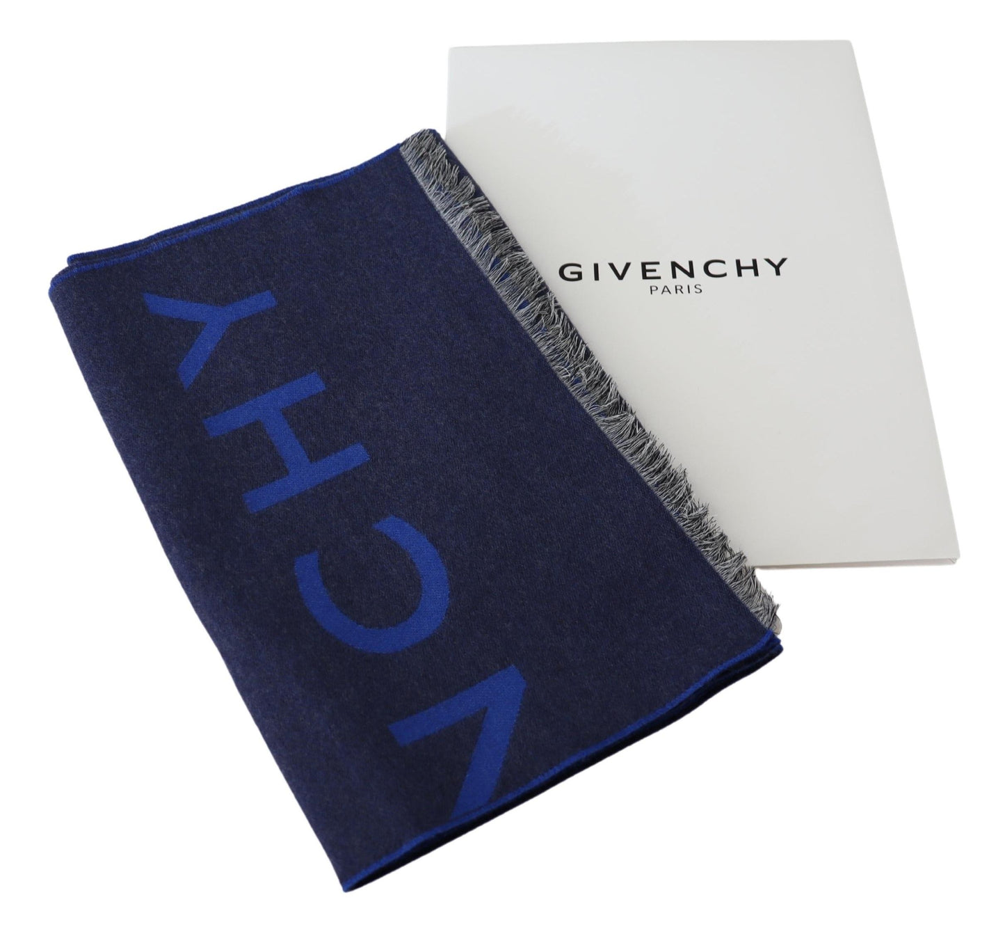 Bufanda unisex elegante de mezcla de lana y seda de Givenchy
