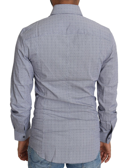 Dolce &amp; Gabbana Camisa Sicilia de corte slim en mezcla de algodón con lunares