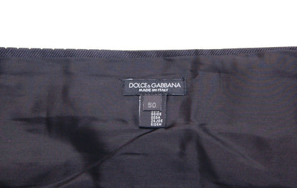 Dolce &amp; Gabbana Fajín elegante de seda negra con lunares