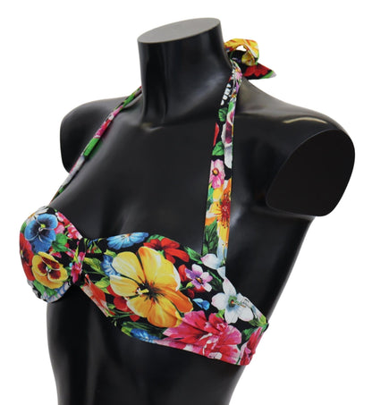 Top de bikini de gama alta Dolce &amp; Gabbana Floral Elegance