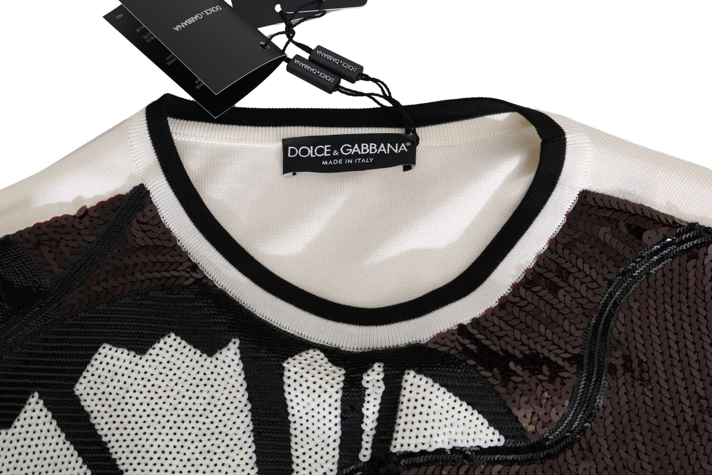 Dolce &amp; Gabbana Jersey de seda con lentejuelas New York Jazz