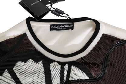 Dolce &amp; Gabbana Jersey de seda con lentejuelas New York Jazz