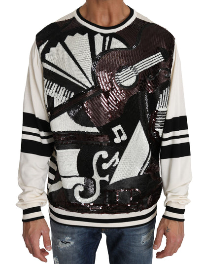 Dolce &amp; Gabbana Jersey de seda con lentejuelas New York Jazz