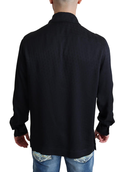 Dolce &amp; Gabbana Camisa casual elegante de seda jacquard