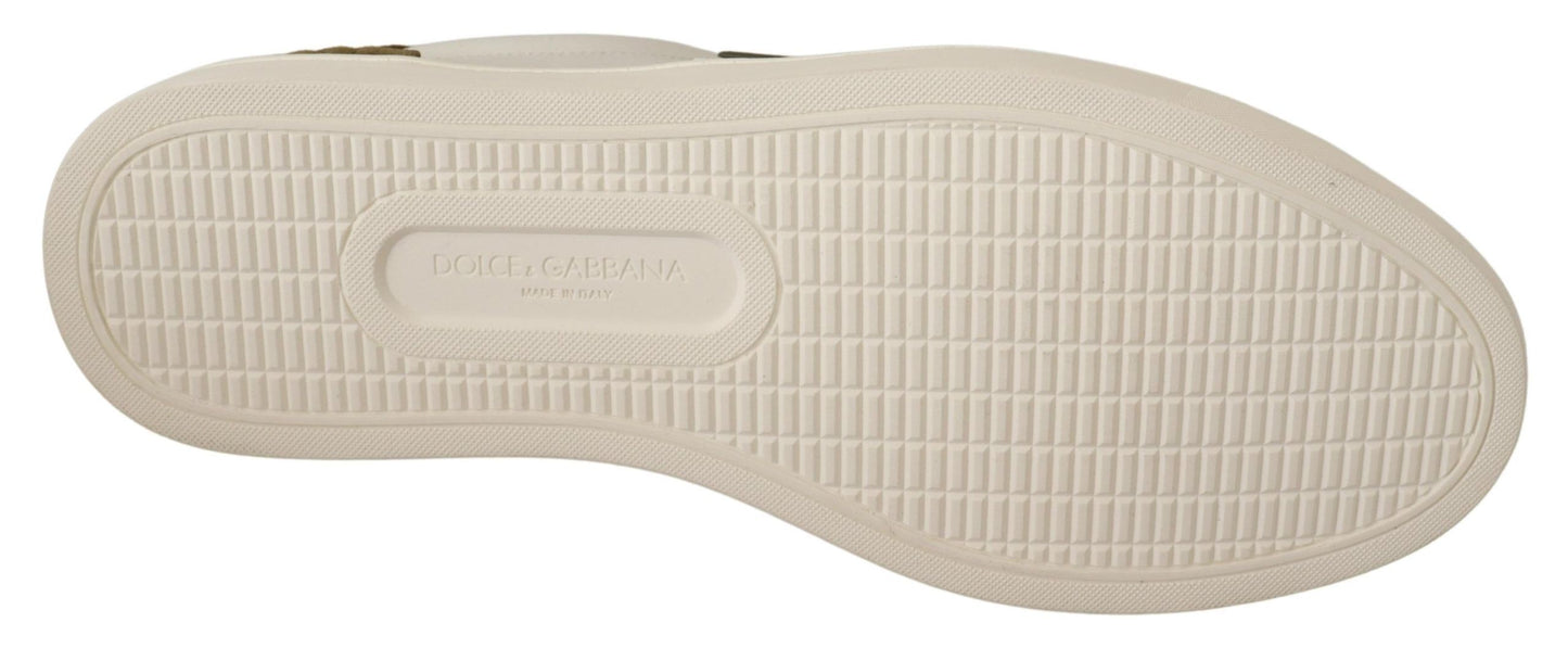 Dolce &amp; Gabbana Zapatillas Chic de Cuero Blanco para Hombre