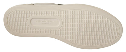 Dolce &amp; Gabbana Zapatillas Chic de Cuero Blanco para Hombre