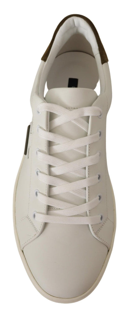 Dolce &amp; Gabbana Zapatillas Chic de Cuero Blanco para Hombre