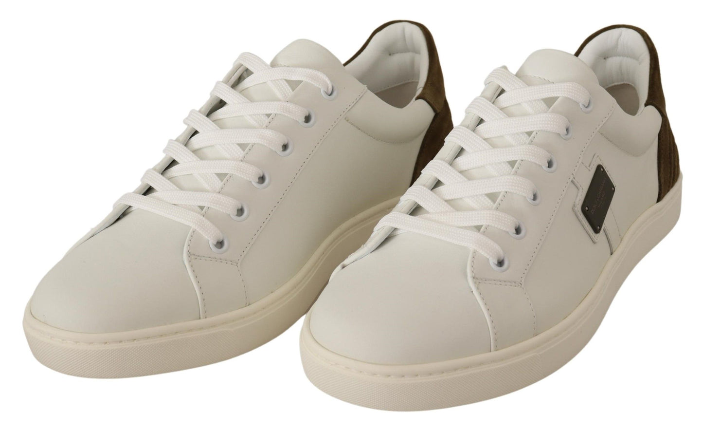 Dolce &amp; Gabbana Zapatillas Chic de Cuero Blanco para Hombre