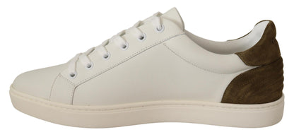 Dolce &amp; Gabbana Zapatillas Chic de Cuero Blanco para Hombre