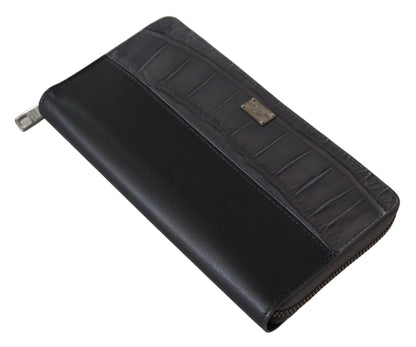 Dolce &amp; Gabbana Cartera elegante de piel texturizada con cremallera