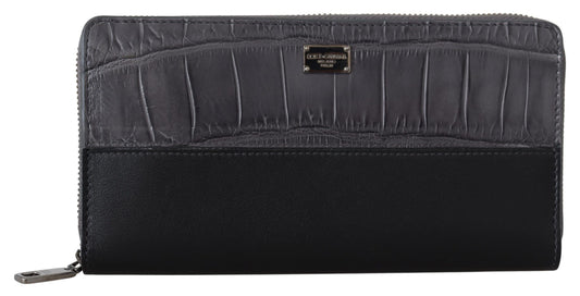 Dolce &amp; Gabbana Cartera elegante de piel texturizada con cremallera