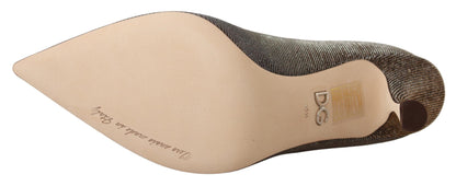 Dolce &amp; Gabbana Zapatos de tacón elegantes plateados clásicos