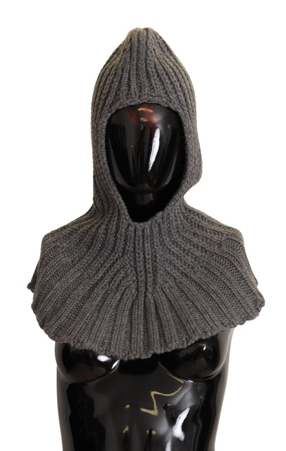 Dolce &amp; Gabbana Elegante bufanda con capucha de cachemira en gris