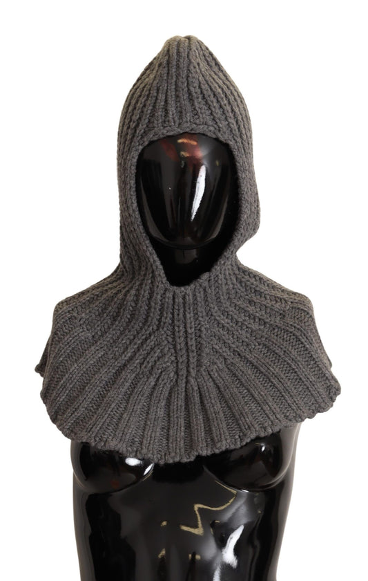 Dolce &amp; Gabbana Elegante bufanda con capucha de cachemira en gris