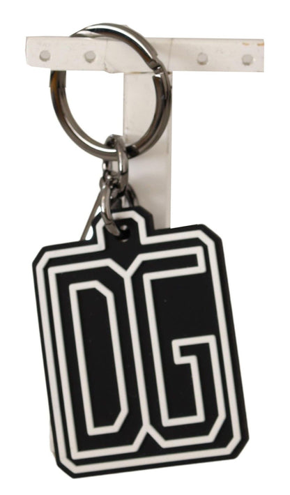 Dolce & Gabbana Elegant Silver & Rubber Designer Keyring – par Dolce & Gabbana | Disponible sur Sandy Store ByNet
