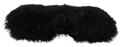 Dolce &amp; Gabbana Gorro elegante de piel de alpaca y cachemira negro