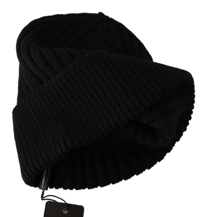 Dolce &amp; Gabbana Gorro elegante de lana de punto trenzado con forro polar