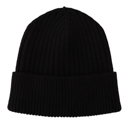 Dolce &amp; Gabbana Gorro elegante de lana de punto trenzado con forro polar