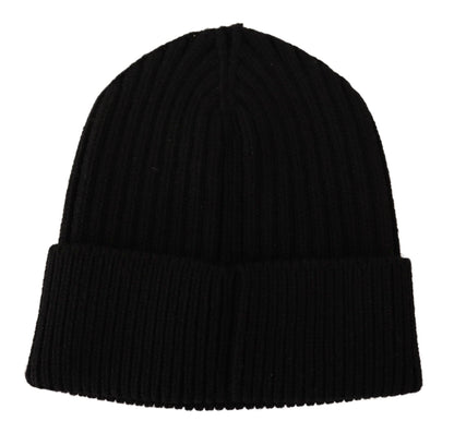 Dolce &amp; Gabbana Gorro elegante de lana de punto trenzado con forro polar