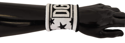 Dolce &amp; Gabbana Elegante conjunto de pulsera de lana monocromática