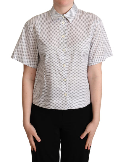 Dolce &amp; Gabbana Polo Manga Corta Chic Gris Lunares