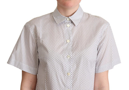 Dolce &amp; Gabbana Polo Manga Corta Chic Gris Lunares